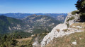 Vue sur les sommets du Nord-Ouest, depuis le petit plateau des Clots
