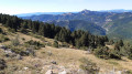Vue sur les sommets du Sud, depuis le petit plateau des Clots