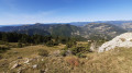 Vue sur les sommets du Sud-Ouest, depuis le petit plateau des Clots
