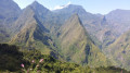 Vue sur Mafate du sommet Verre Bouteille