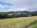 Vue sur Pélussin et les sommets du Pilat