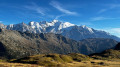 vue sur sa majest&eacute; le Mont Blanc