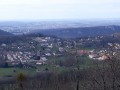 Vue sur Vorges et la vallée du Doubs depuis la crete