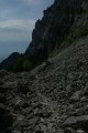Vue vers l' arrière du chemin parcouru