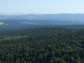 Vue vers le Nord Est depuis le sommet du Moure de la Gardille
