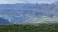 Vue vers le Sud-Ouest du sommet de la Peyrouse