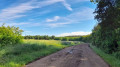 Weg von der Straße zum Baumlabyrinth Emskirchen