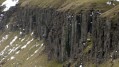 Whin Sill rock formations on the edge of High Cup Nick